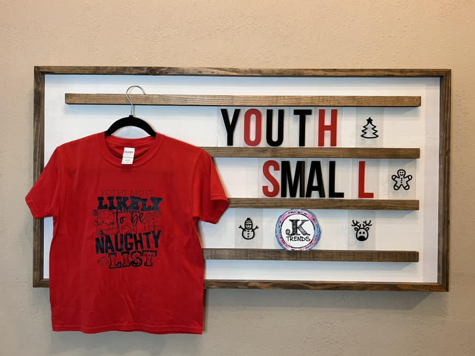 Voted Most Likely to be on the Naughty List Youth Small