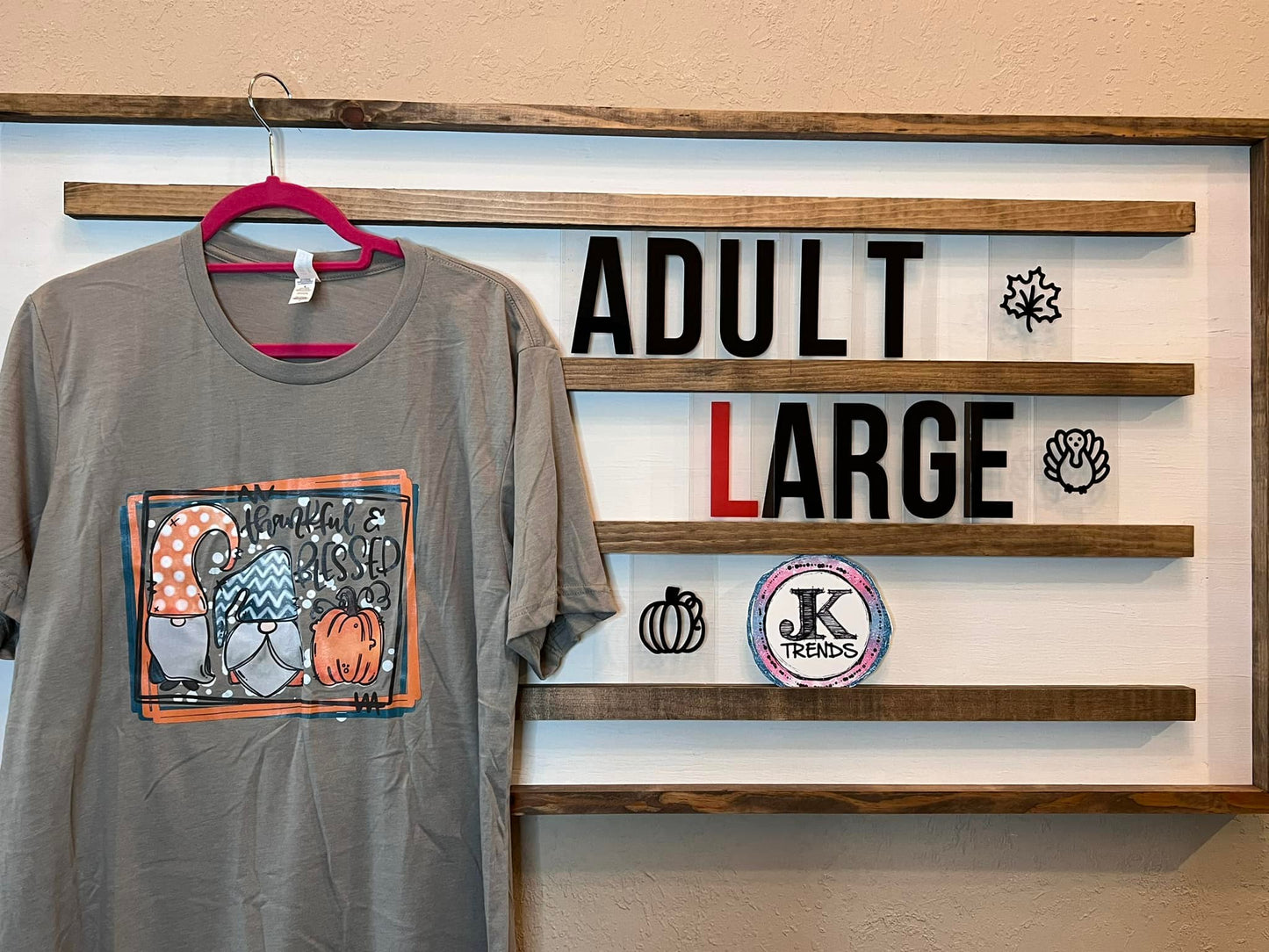 Gnome I am Thankful and Blessed Adult Large