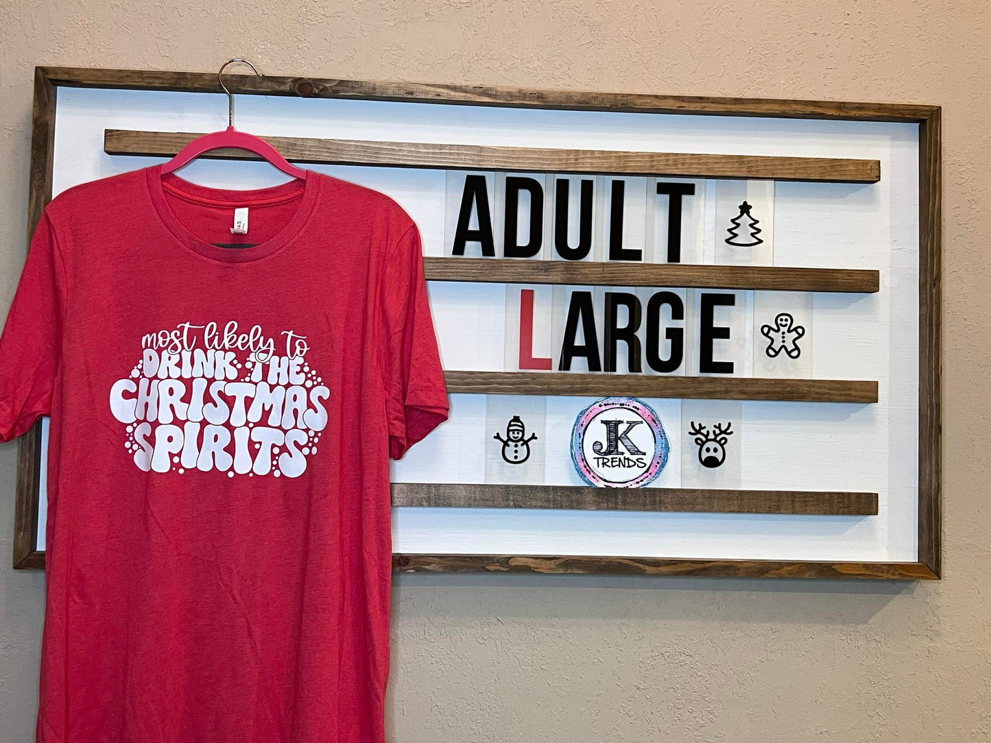 Most Likely to Drink the Christmas Spirits Adult Large