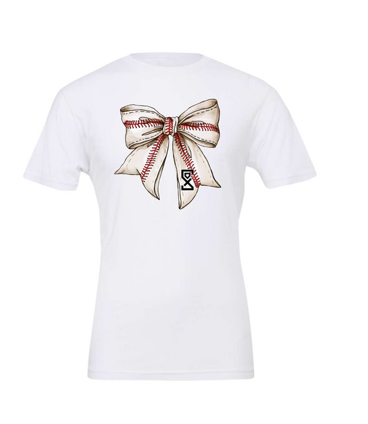 Blacksox Coquette Bow Bella Canvas Cotton Short Sleeve