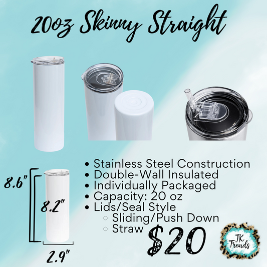 Dia Los Muertos Day of the Dead 20oz Stainless Steel Tumbler