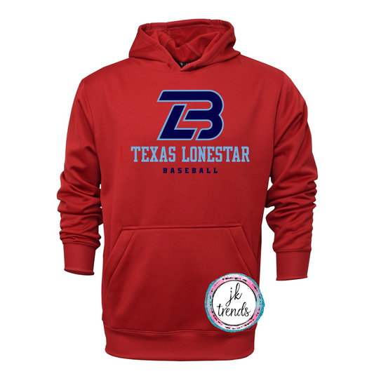 Texas Lonestar Baseball Stacked Performance Hoodie