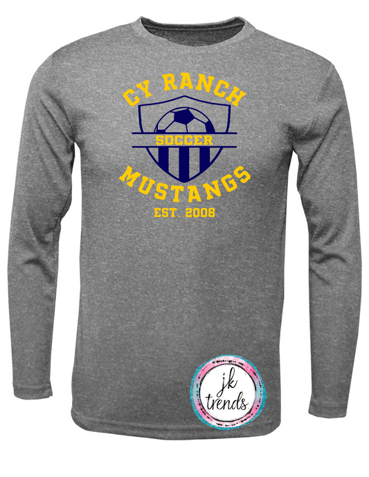Cy Ranch Soccer 2024 Gameday Bella Canvas Long Sleeve
