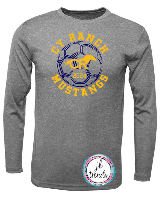 Cy Ranch Soccer 2024 Soccerball Bella Canvas Long Sleeve