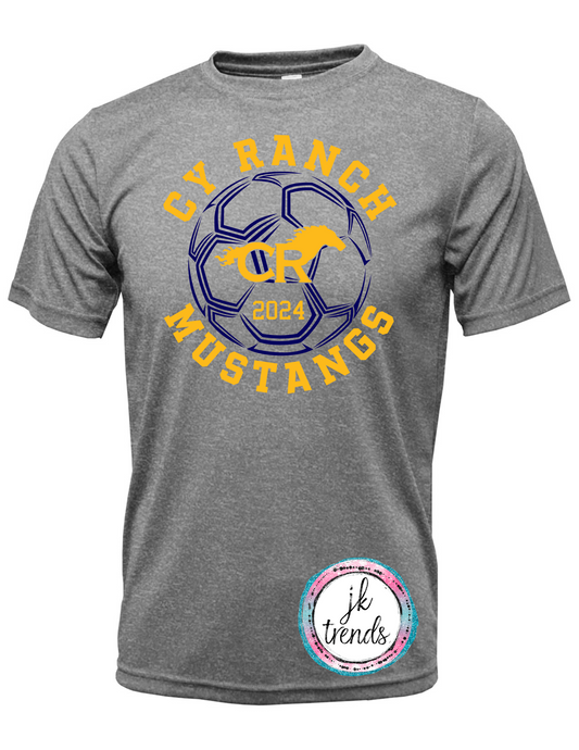 Cy Ranch Soccer 2024 Soccerball Mascot Dri Fit Short Sleeved