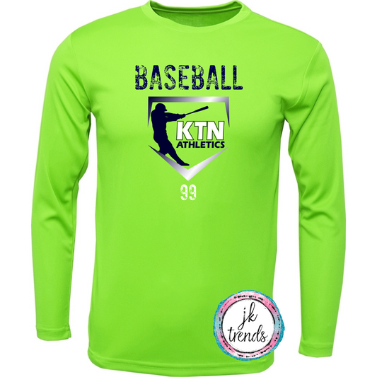 KTN Grunge Home Plate Dri Fit Long Sleeve Shirt