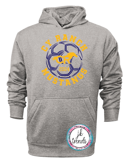 Cy Ranch Soccer 2024 Soccer Ball Mascot Hoodie
