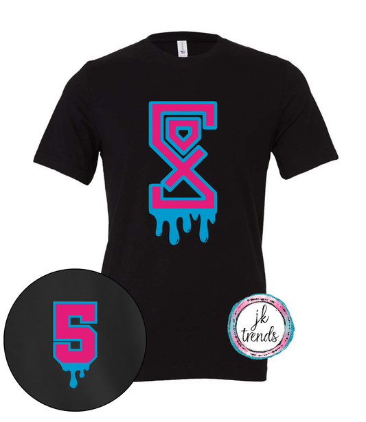 Blacksox Drip SOX Logo Bella Canvas Cotton Short Sleeve