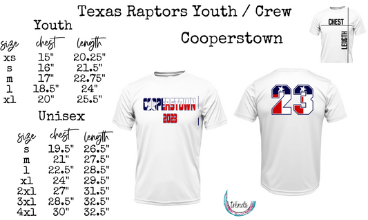 Texas Raptors Cooperstown Shirt