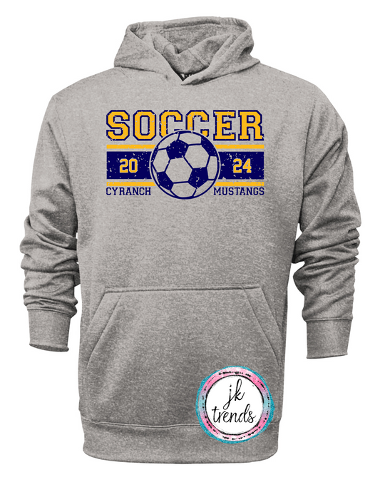 Cy Ranch Soccer 2024 Distressed Hoodie