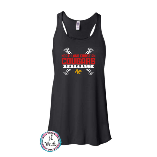 Northland Christian Cougars Side Laces Tank Top