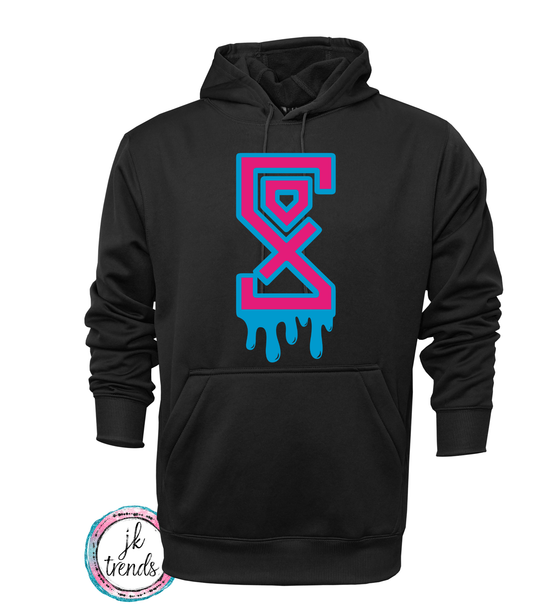 Blacksox Drip SOX Logo Performance Hoodie