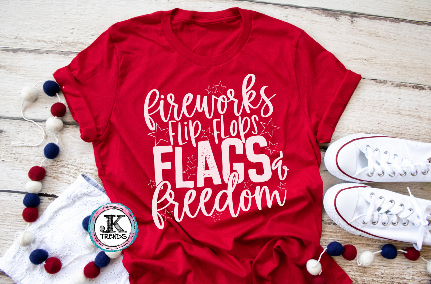 Fireworks Flip Flops Flags And Freedom