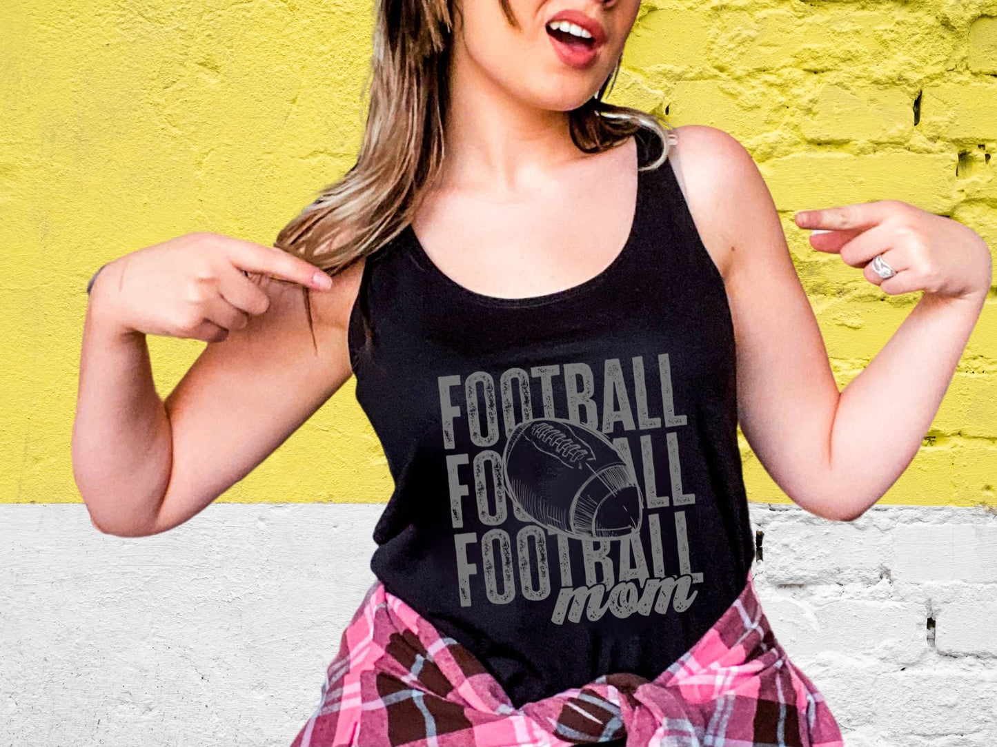 Football Football Football Mom (short sleeve)