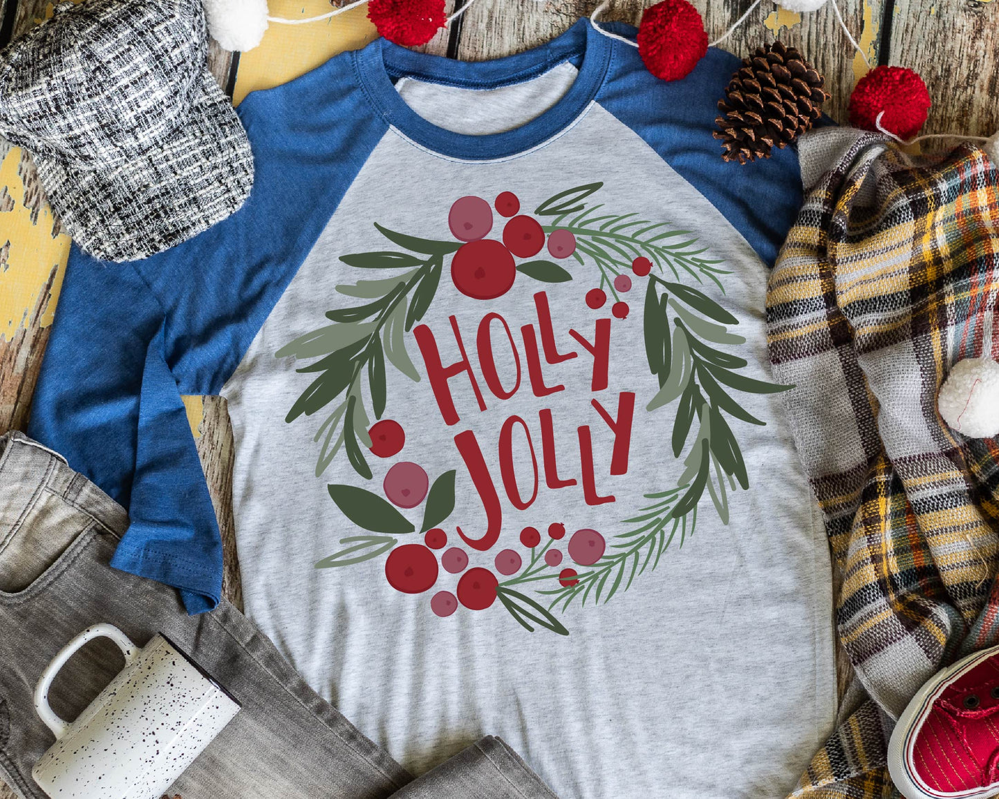 Holly Jolly (short sleeve) 🎄