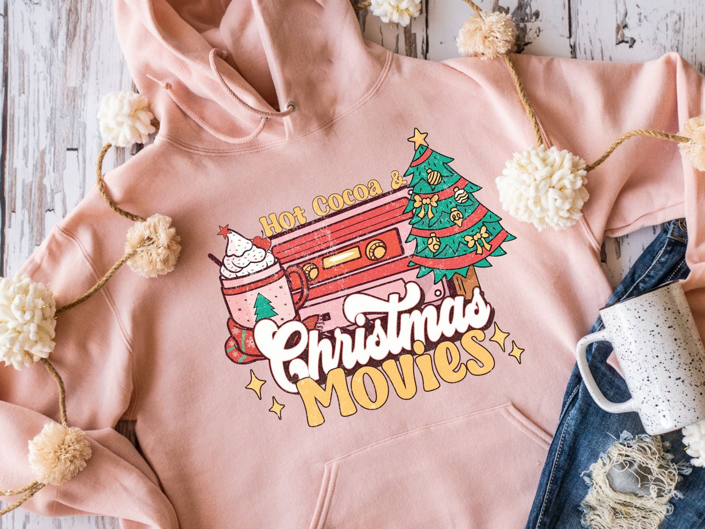 Hot Cocoa & Christmas Movies (short sleeve) 🎄