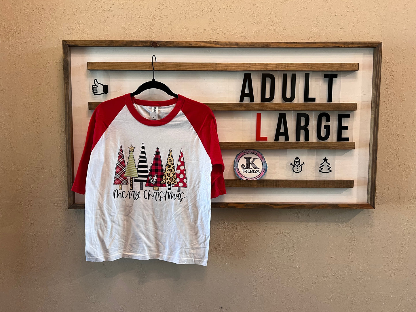 Merry Christmas trees Adult Large