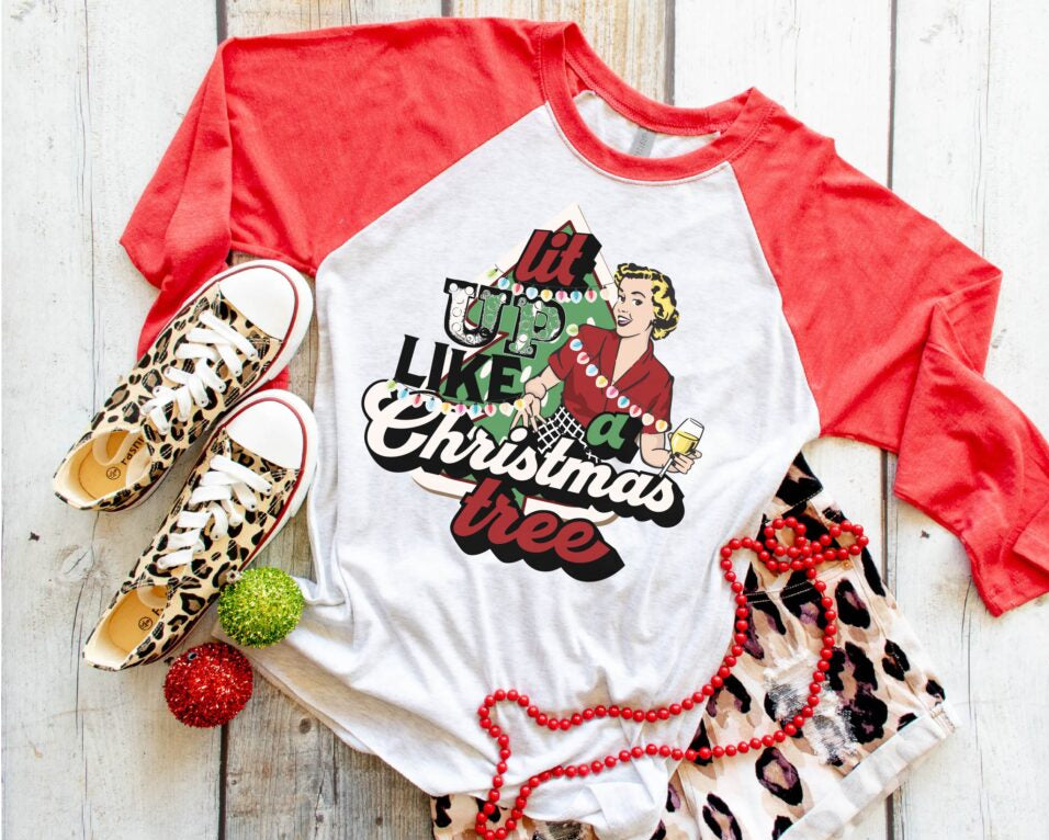 Lit Up Like a Christmas Tree (short sleeve) 🎄