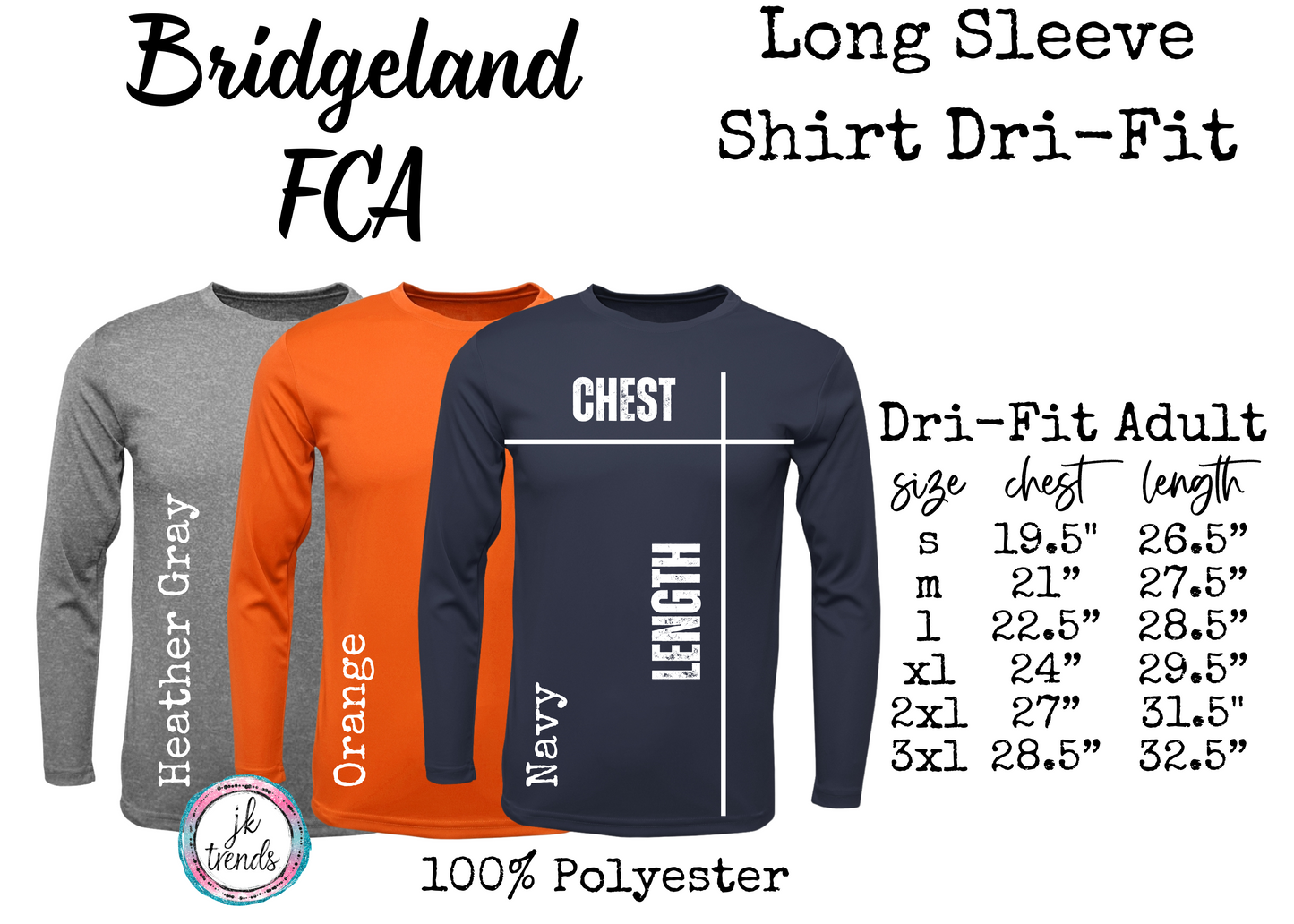 FCA Outlined Drifit Long Sleeve Shirt