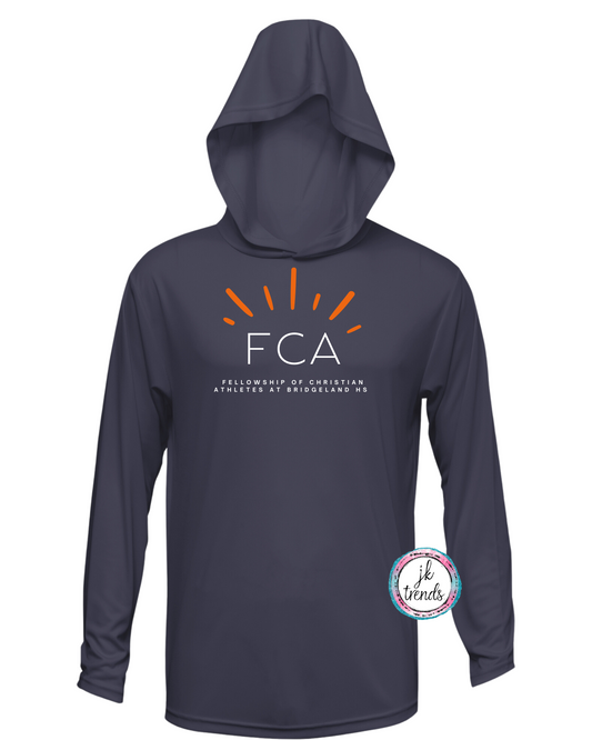 FCA Rise long sleeve dri-fit hood shirt