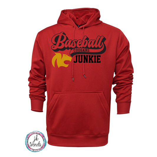 Cougars Baseball Junkie Tail Hoodie Sweatshirt