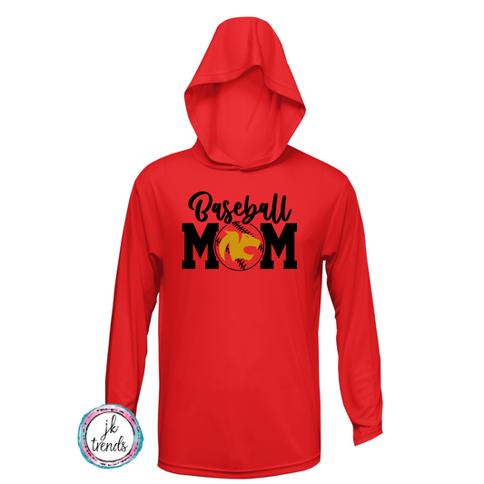 Northland Baseball Mom Long Sleeve Hooded Drifit
