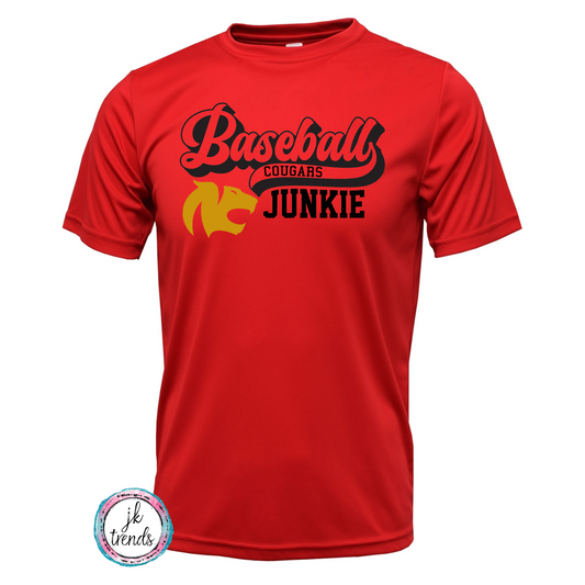 Cougars Baseball Junkie Tail Drifit Short Sleeve