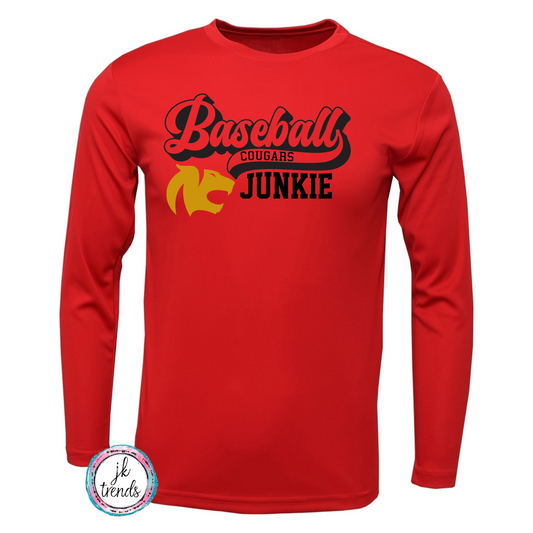 Cougars Baseball Junkie Tail Long Sleeve Drifit