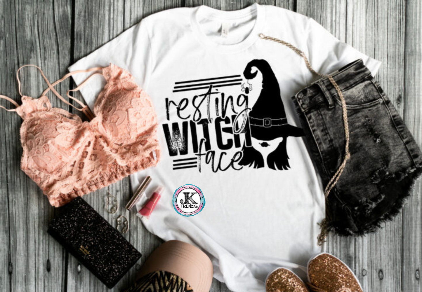 Resting Witch Face (Black Print) 🎃