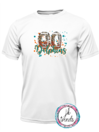 Dolphins Football Go Leopard Drifit Short Sleeve