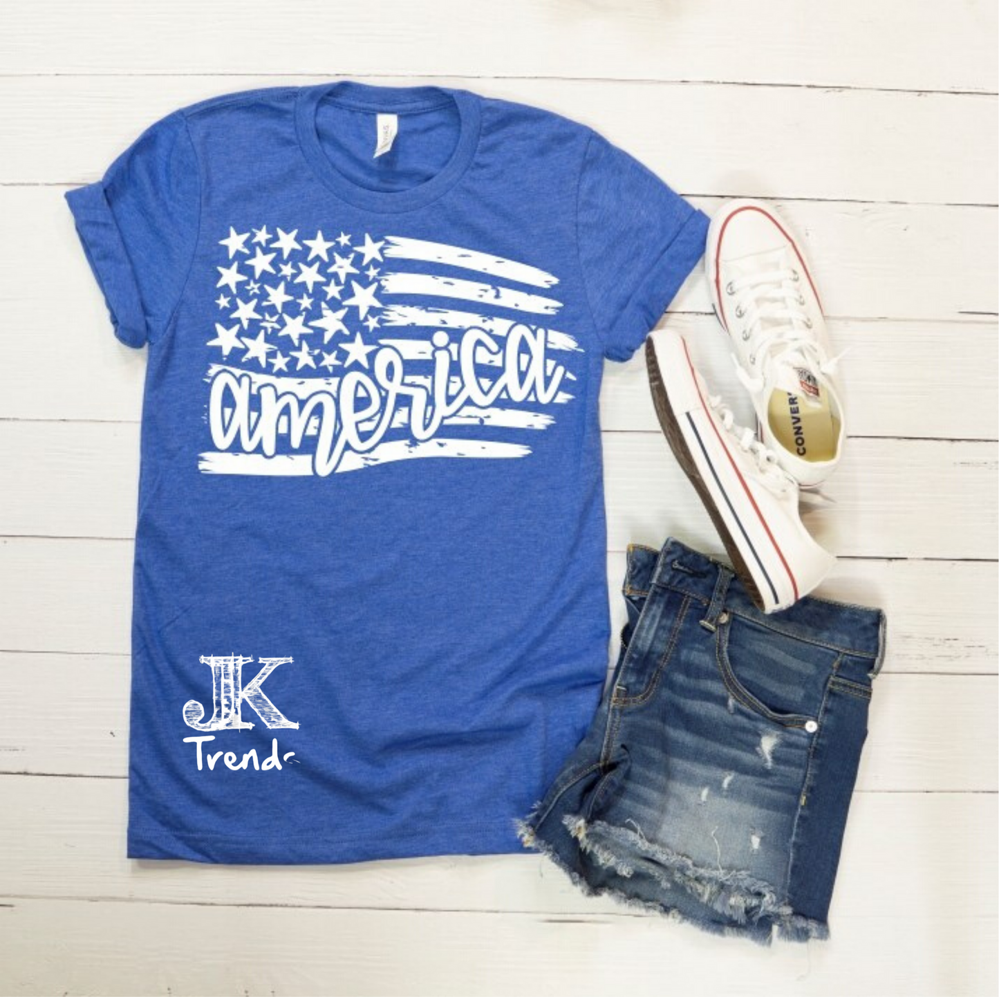 America with Flag
