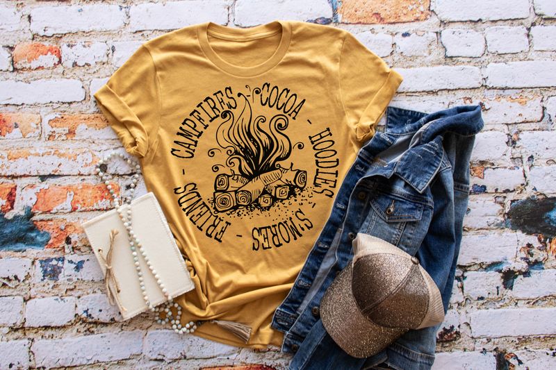 Campfires Cocoa Hoodies Smores Friends