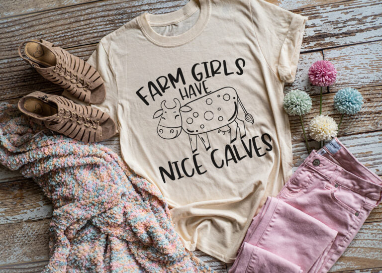Farm Girls Have Nice Calves