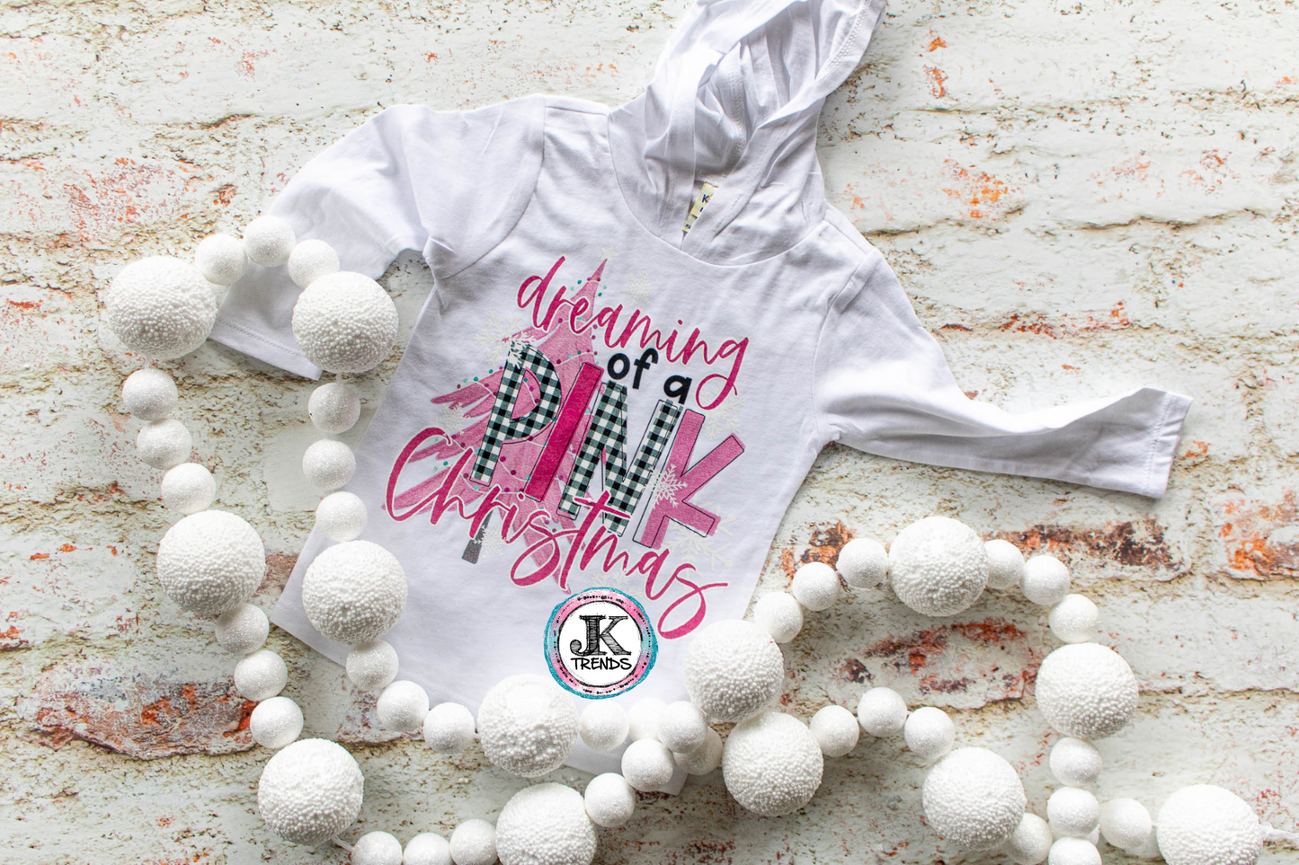 Dreamin of a Pink Christmas (short sleeve) YOUTH🎄