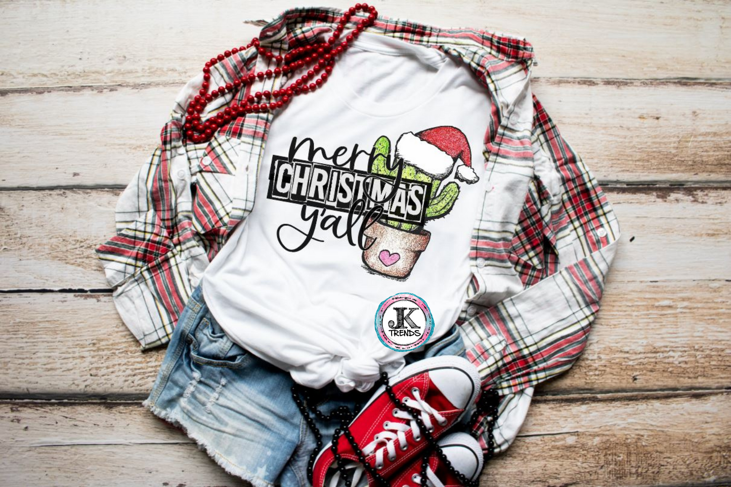 Merry Christmas Yall (cactus) YOUTH🎄