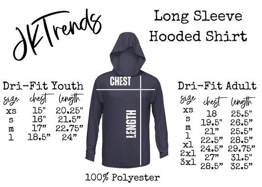 Hit Hard Run Fast Turn Long Sleeve Hooded Drifit