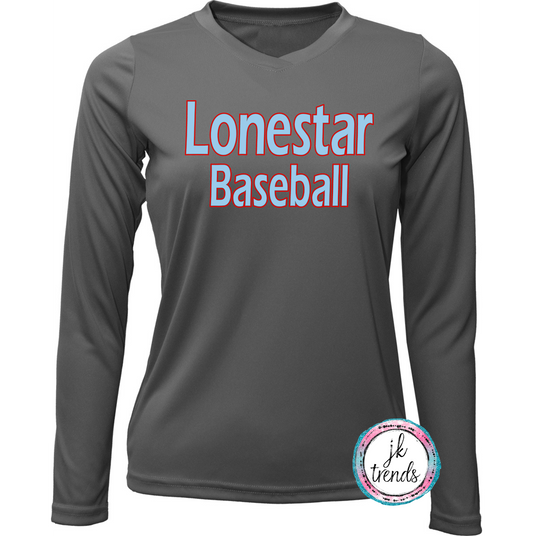 Lonestar Baseball Ladies Long Sleeve Dri-Fit