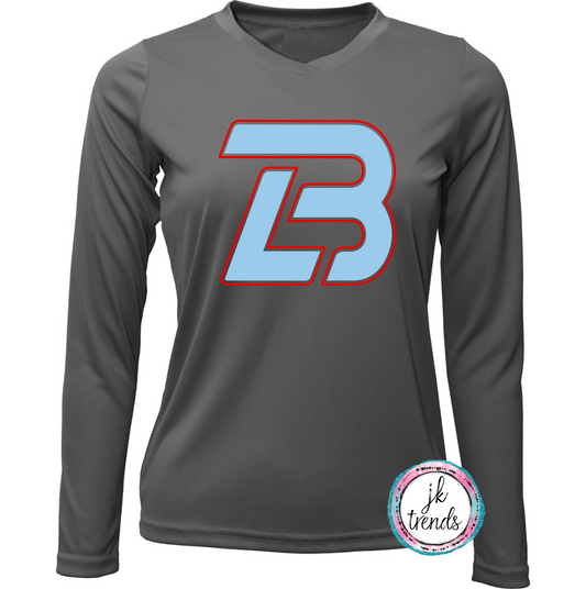LB Logo Lonestar Baseball Ladies Long Sleeve Dri-Fit