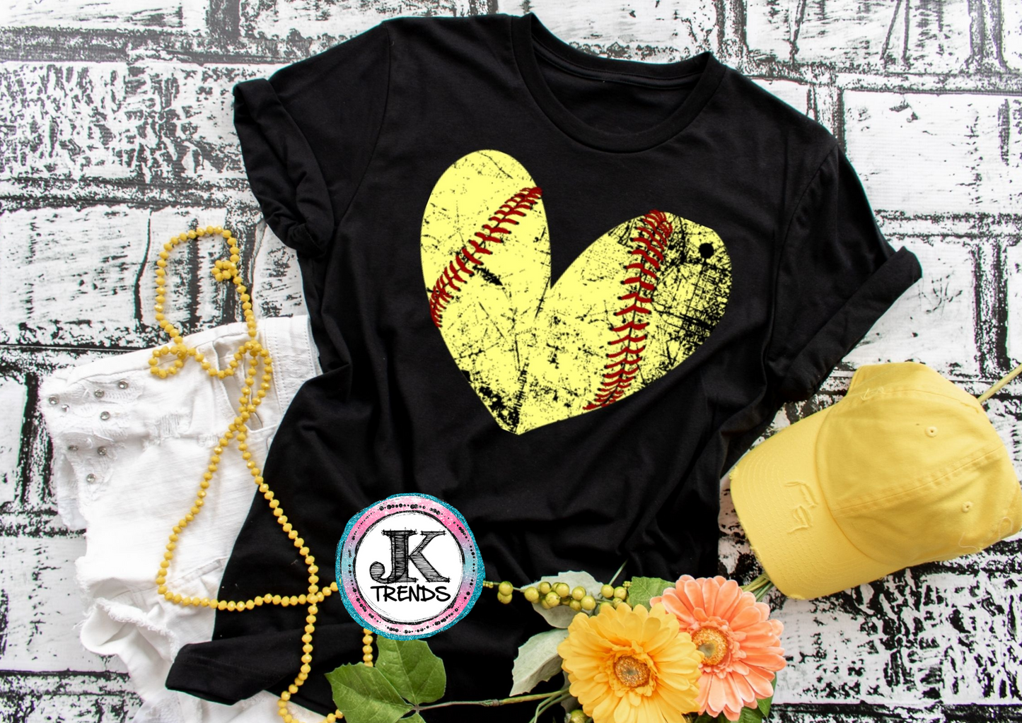 Distressed Heart Softball 🥎