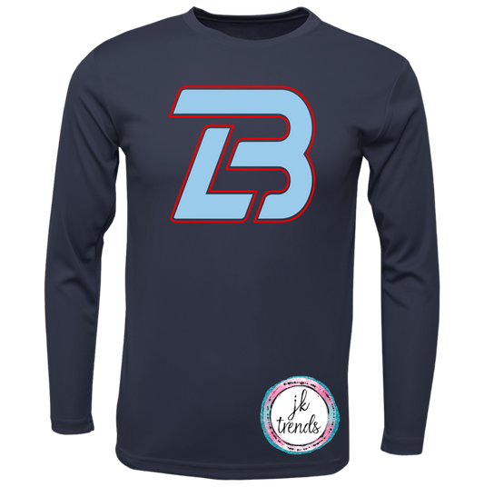 TLB Logo Lonestar Baseball Drifit Long Sleeve Crew