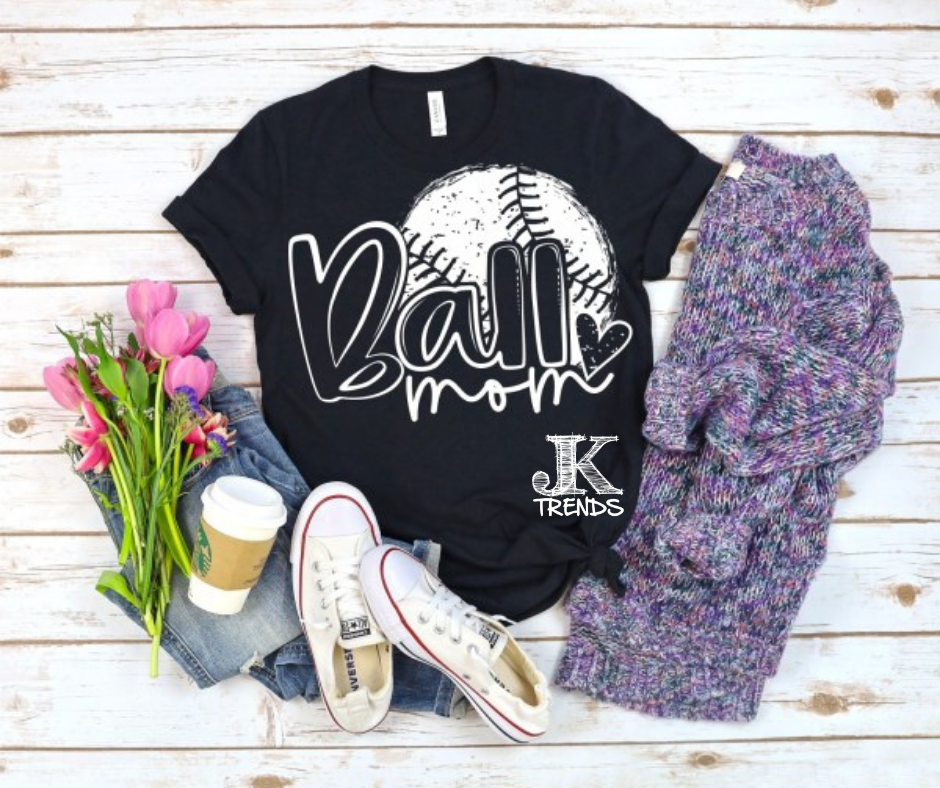 Ball Mom Solid Distressed