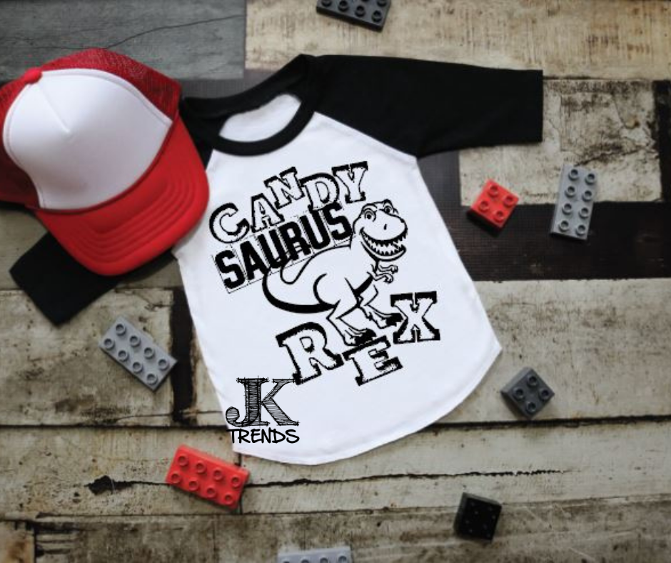 Candy Saurus Rex YOUTH (short sleeve) 🎃