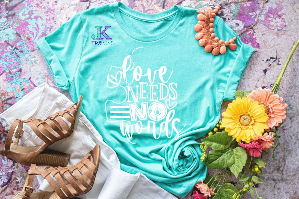 Love Needs No Words Autism Awareness