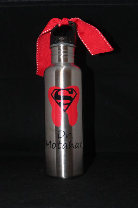 Dentist Appreciation" 25 oz Stainless Steel Water Bottle - Thank You Gift - Christmas - Gift - Birthday - Staff