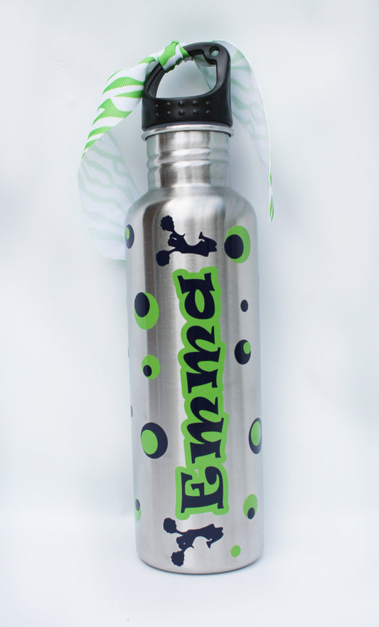 Cheerleading 25 oz Stainless Steel Water Bottle - Cheer Squad - Sports - Gift - Birthday - Team