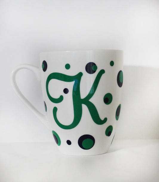 Ceramic Initials Mug - Gift - Birthday - Mom - Thank You - Coffee - Tea - Hot Beverage - Husband - Wife - Anniversary - Dad