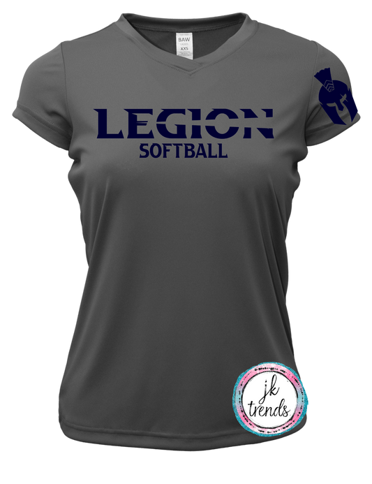 Legion Softball Ladies Performance V-Neck Short Sleeve