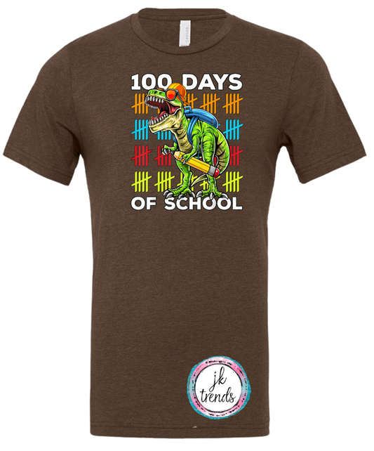 100 Days Of School (Dino) White