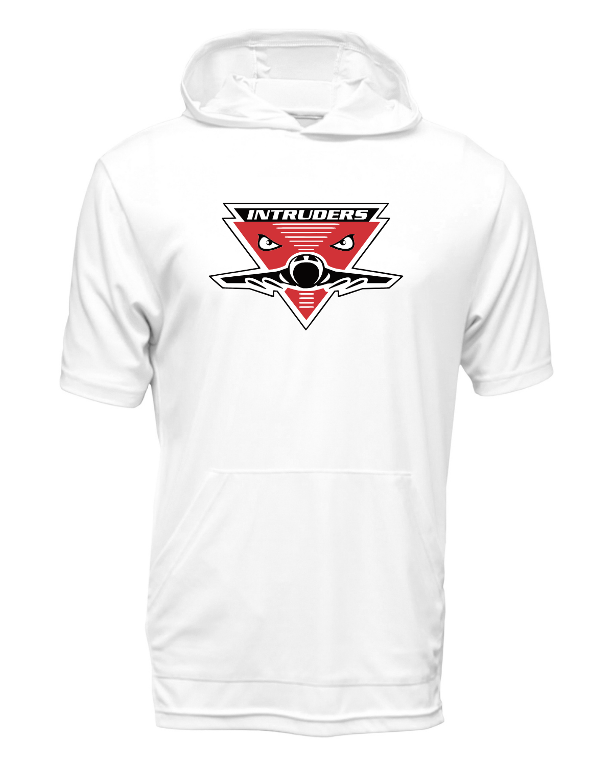 Intruders Plane Drifit Short Sleeve Hooded Shirt