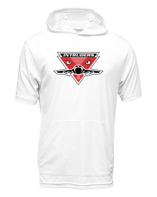 Intruders Plane Drifit Short Sleeve Hooded Shirt
